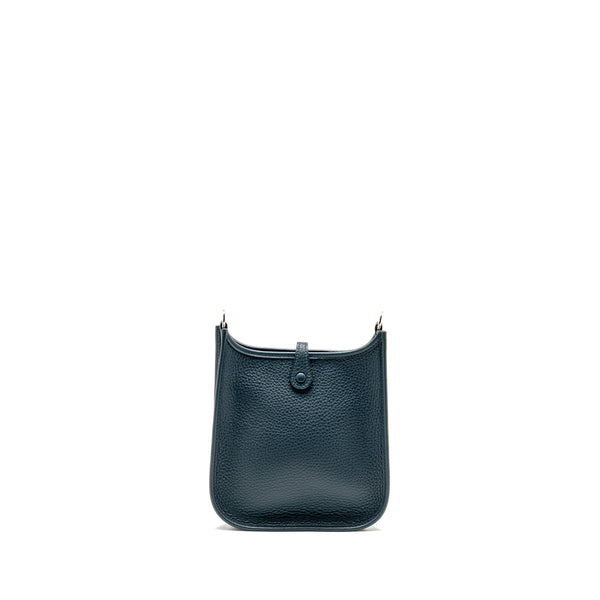 Hermes Mini Evelyne Clemence Vert Cypres SHW Stamp U