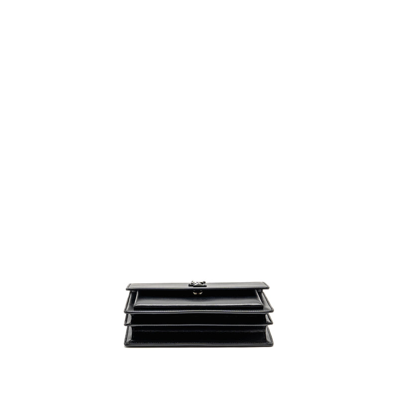 Saint Laurent / YSL Medium Sunset Bag Black Calfskin Black Hardware