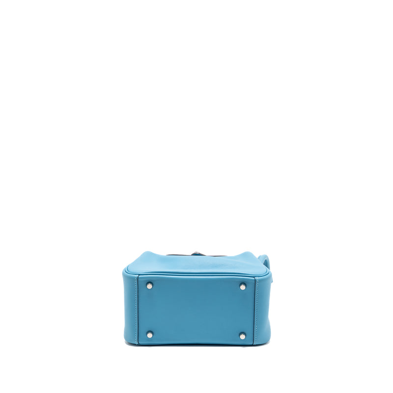 Hermes Mini Lindy Swift Blue de Nord SHW Stamp Y