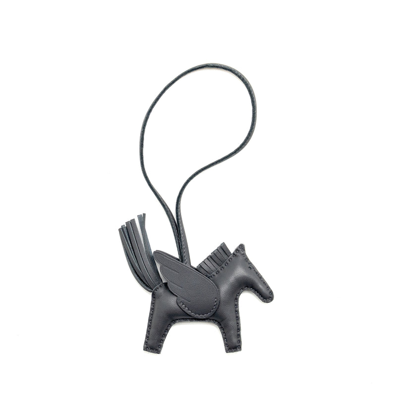 Hermes Rodeo Pegase PM Bag Charm Ardoise Stamp W