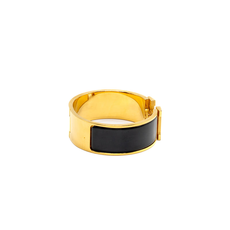 Hermes Size PM Clic Clac H Bracelet Black GHW