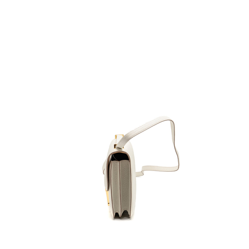 Hermes Mini Constance Chèvre Mysore Mushroom/Biscuit GHW Stamp B