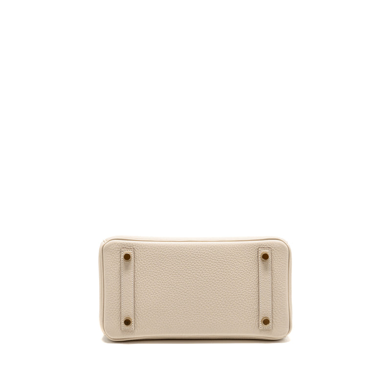 Hermes Birkin 25 togo craie GHW stamp K