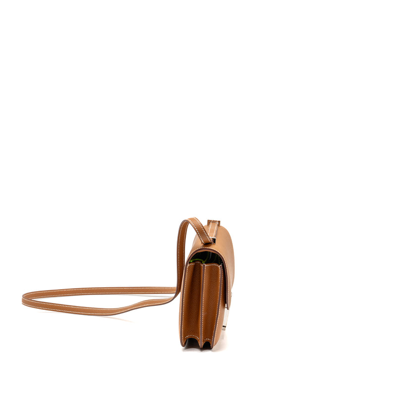 Hermes Mini Constance Epsom Gold SHW Stamp B