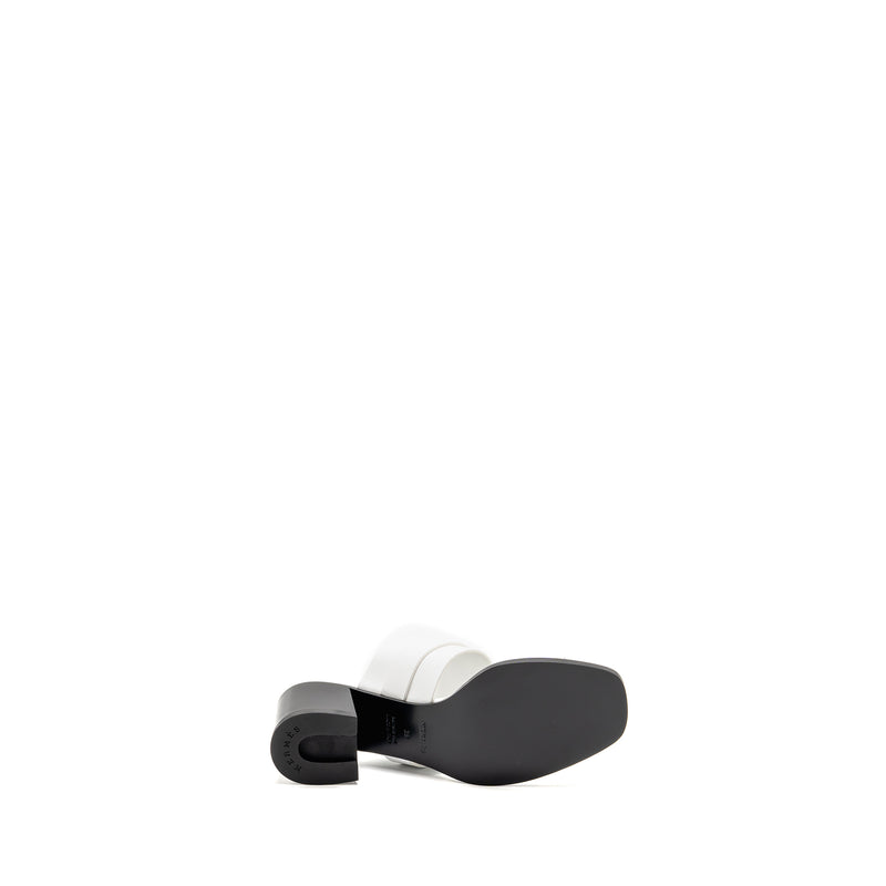 Hermes Size 39 Kute 60 Sandal Calfskin White SHW