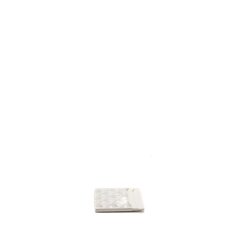 Goyard Saint Sulpice Card Holder Goyardine Canvas White