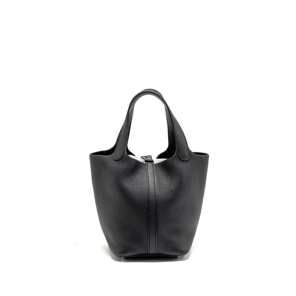 Hermes Picotin 18 Lock Bag Clemence Black SHW Stamp Z