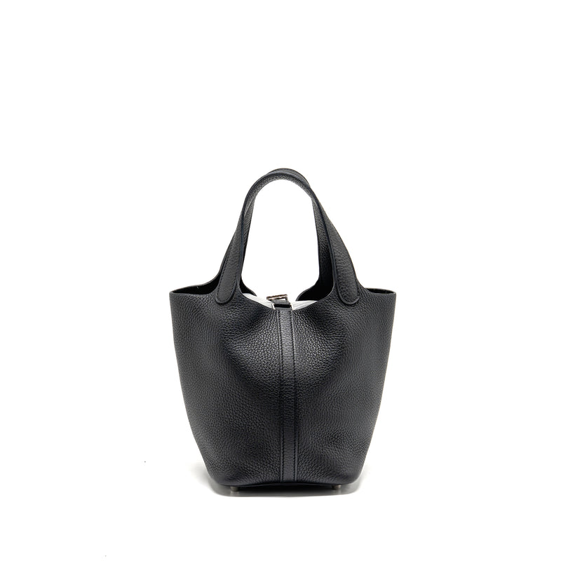 Hermes Picotin 18 Lock Bag Clemence Black SHW Stamp Z
