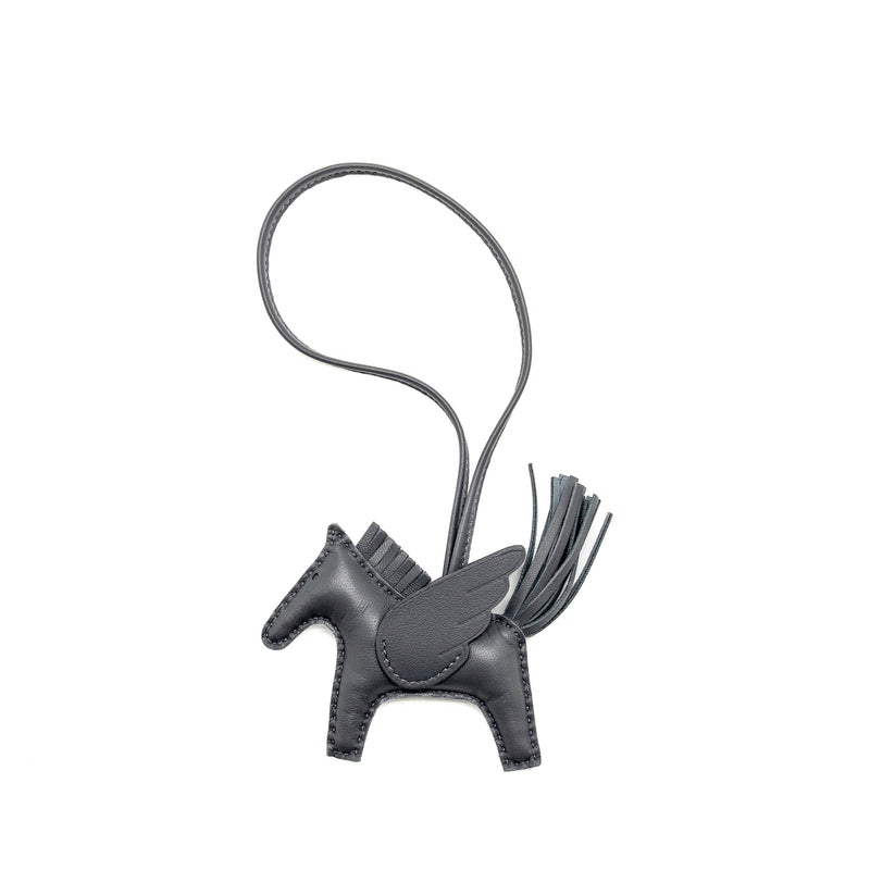 Hermes Rodeo Pegase PM Bag Charm Ardoise Stamp W