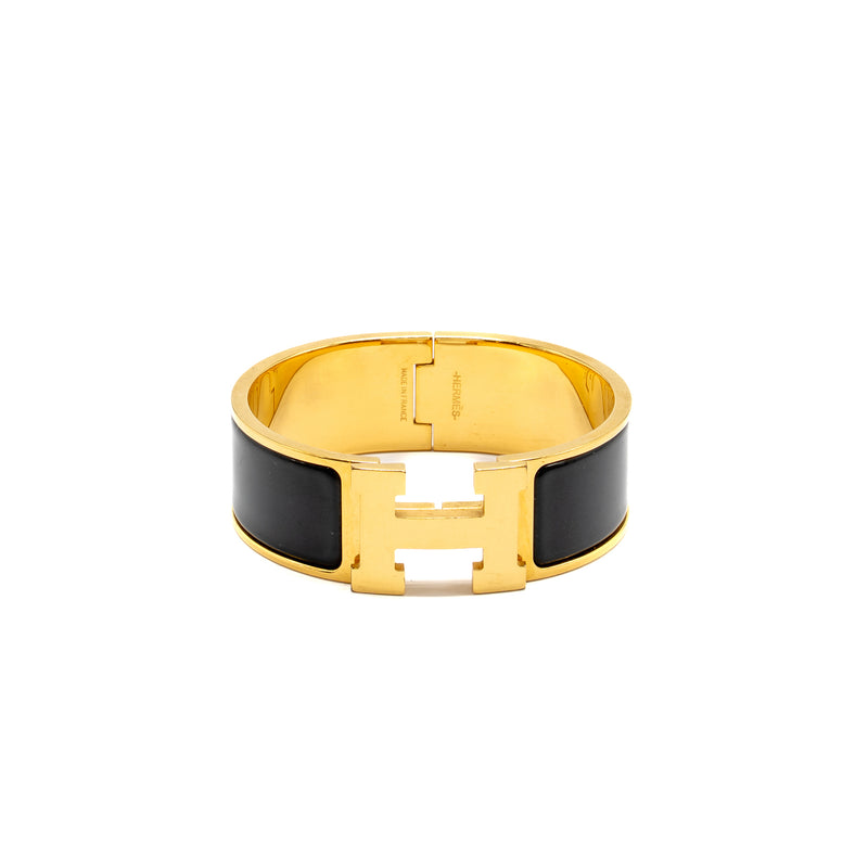 Hermes Size PM Clic Clac H Bracelet Black GHW
