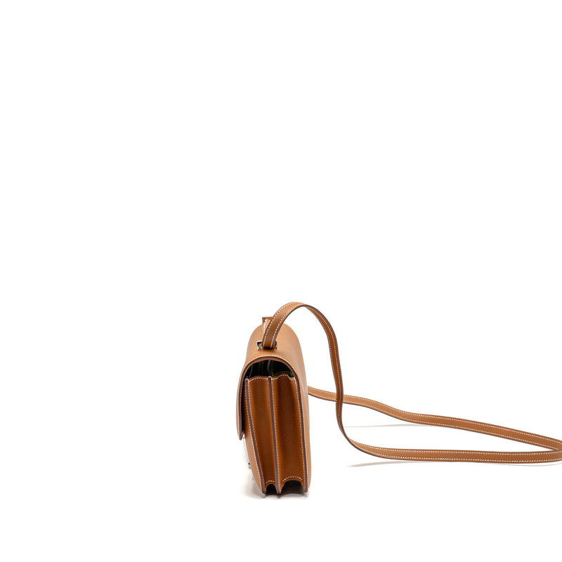Hermes Mini Constance Epsom Gold SHW Stamp B