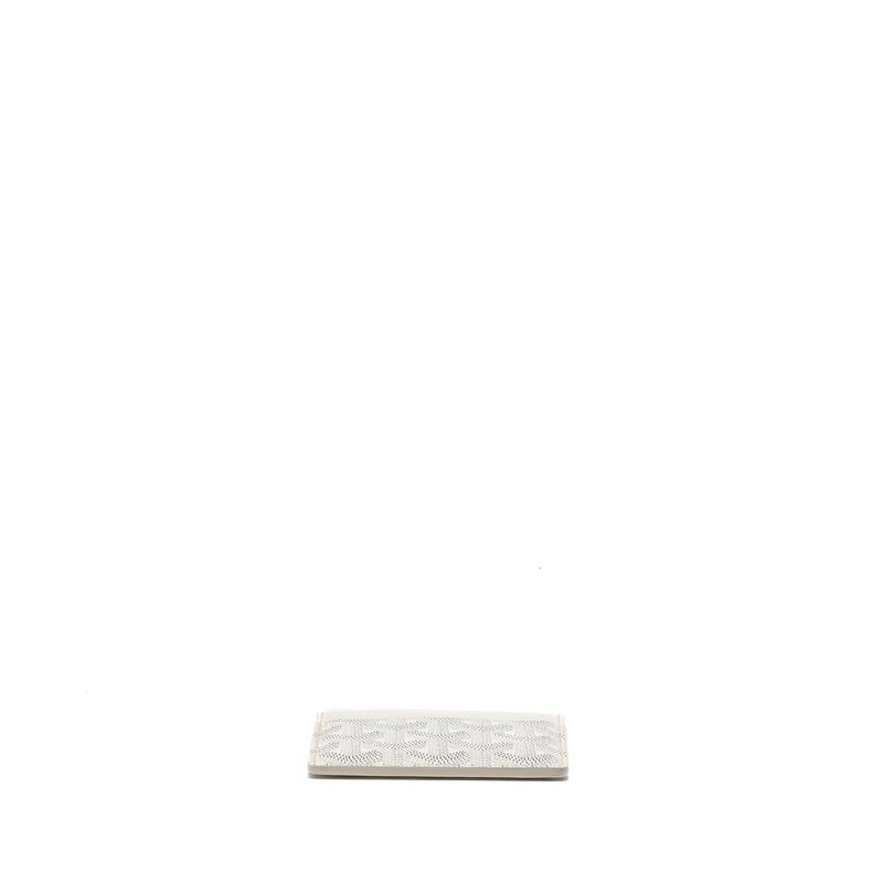 Goyard Saint Sulpice Card Holder Goyardine Canvas White