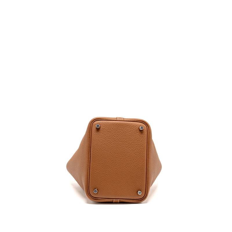 Hermes Picotin 18 Lock Bag Clemence Gold SHW Stamp U