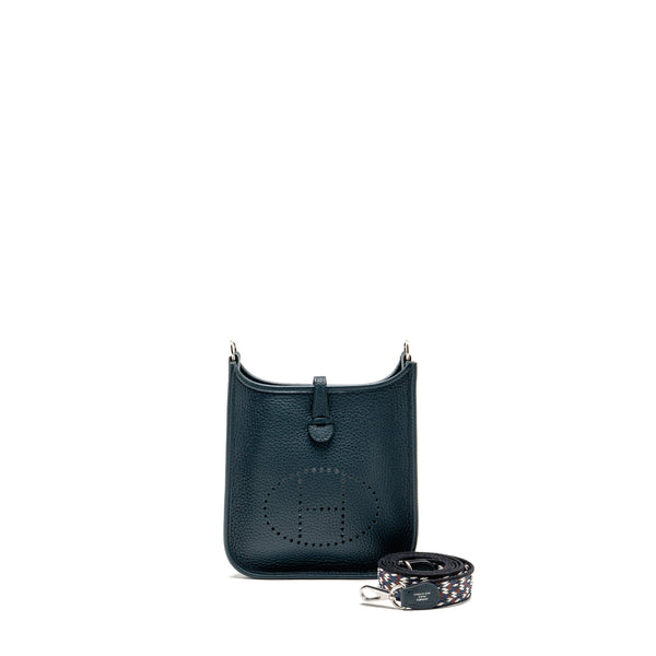 Hermes Mini Evelyne Clemence Vert Cypres SHW Stamp U