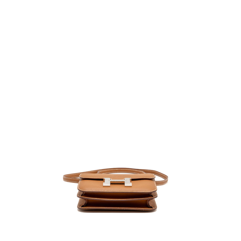 Hermes Mini Constance Epsom Gold SHW Stamp B