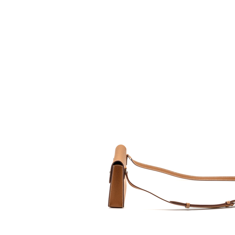 Hermes Hermesnap epsom Gold SHW stamp K