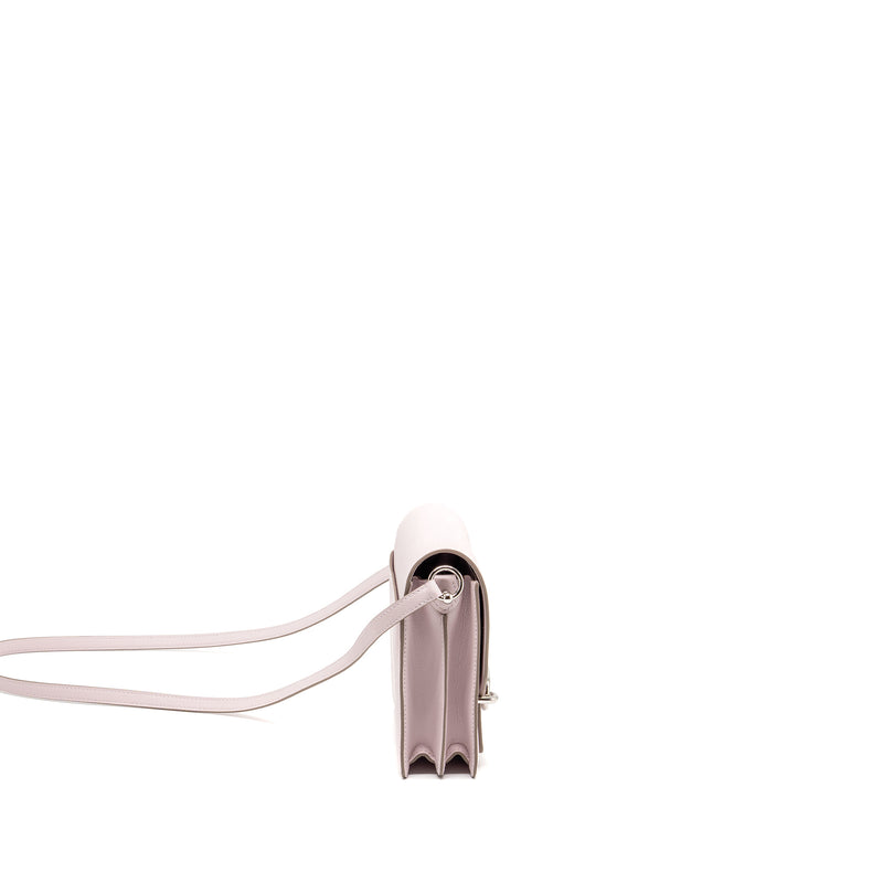 Hermes Mini Roulis Evercolor Mauve Pale SHW Stamp B