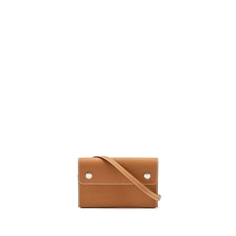Hermes Hermesnap epsom Gold SHW stamp K