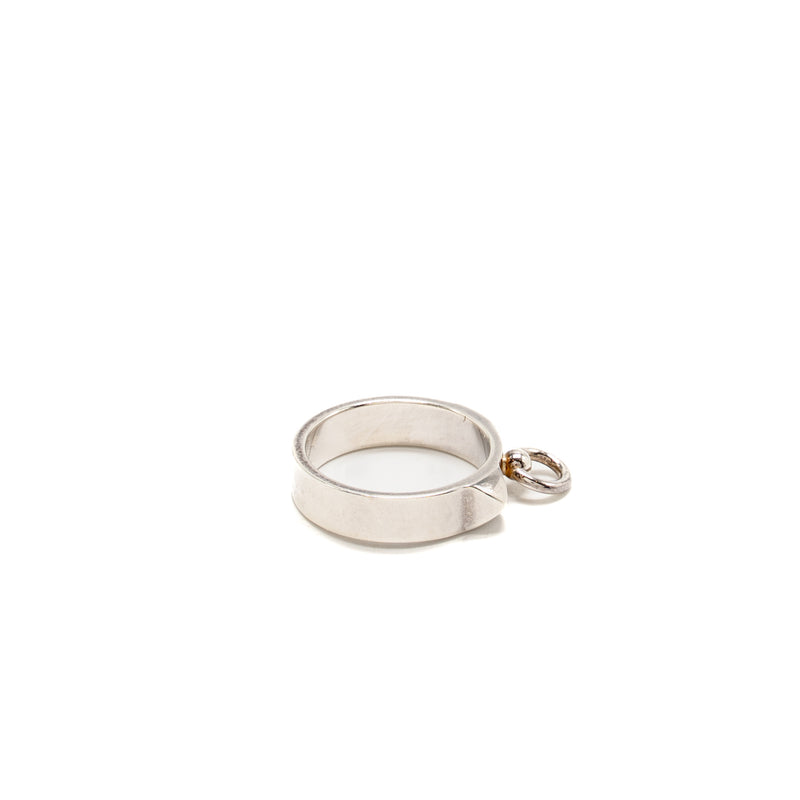Hermes Size 54 Collier De Chien Ring, Small Model Sterling Silver