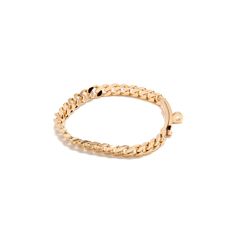 Hermes Size ST Kelly Gourmette Bracelet Rose Gold, Diamonds