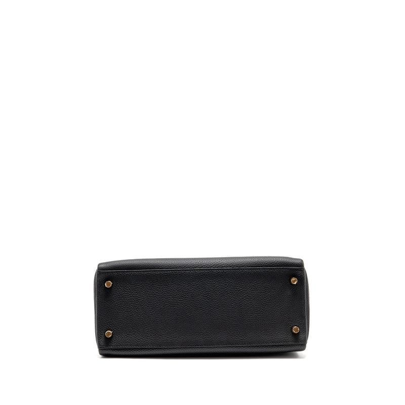 Hermes Kelly 28 Togo Black GHW Stamp Z