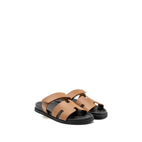 Hermes size 44 men’s chypre sandals naturel