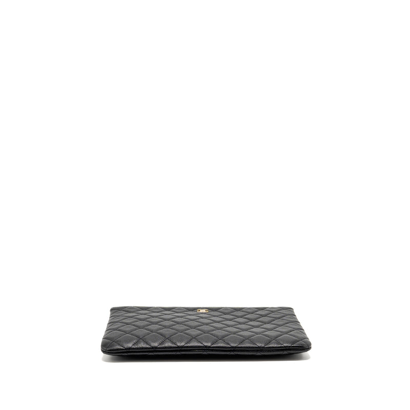 Chanel O Case Clutch caviar black GHW