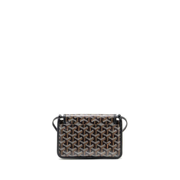 Goyard Plumet Pocket Pochette Goyardine Canvas/Leather Black SHW