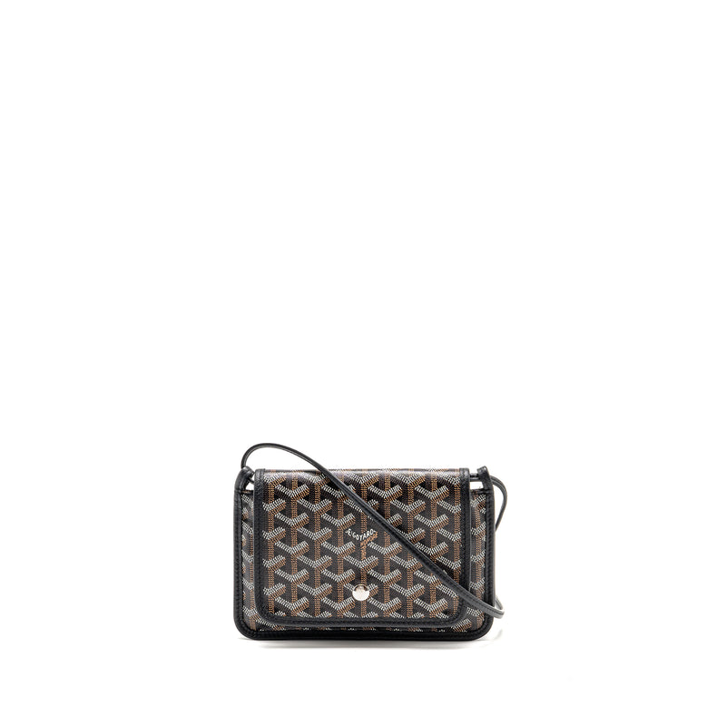 Goyard Plumet Pocket Pochette Goyardine Canvas/Leather Black SHW