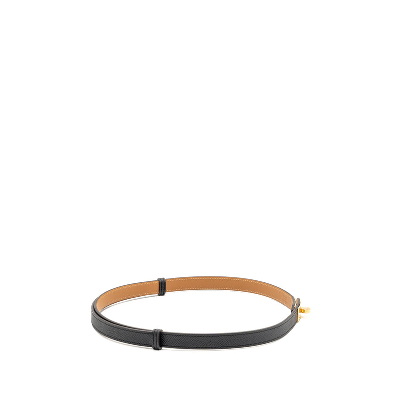 Hermes Kelly 18 Belt Epsom Black GHW Stamp B