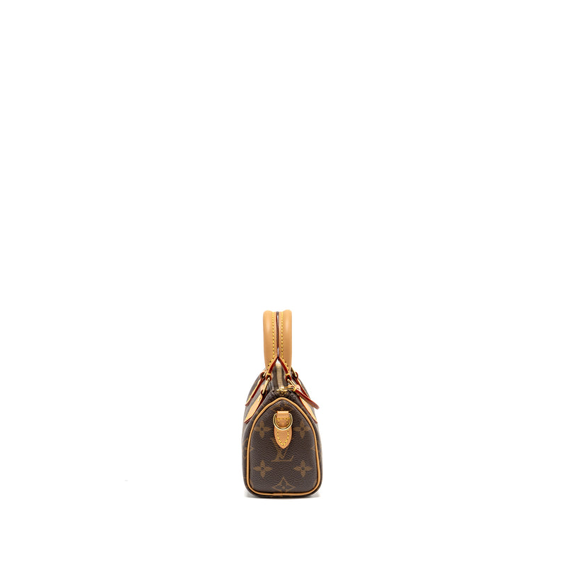 Louis Vuitton Nano Speedy Monogram Canvas GHW