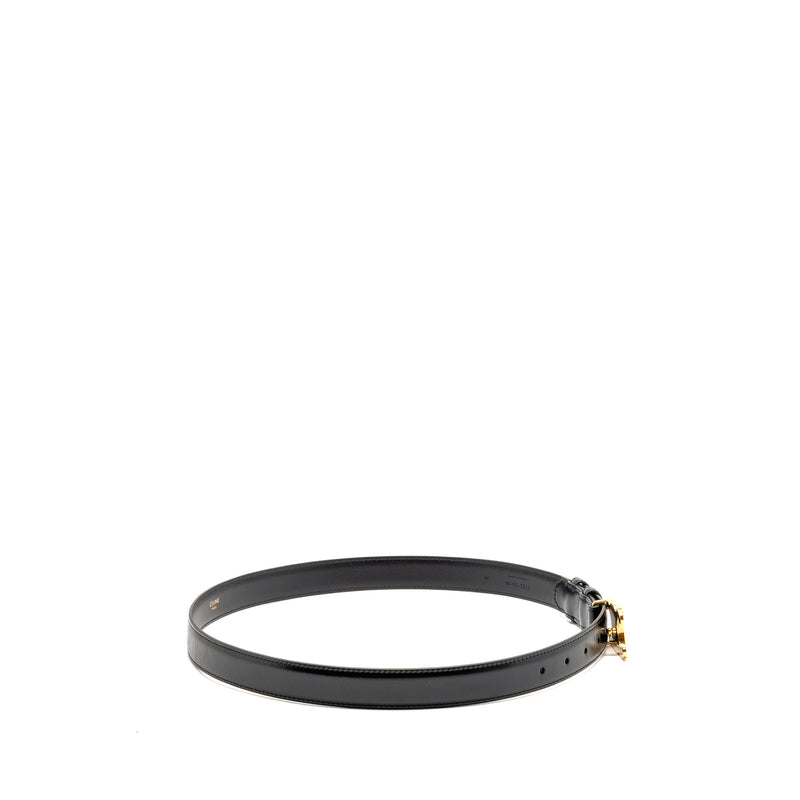 Celine size 85 triomphe belt 25mm calfskin black GHW