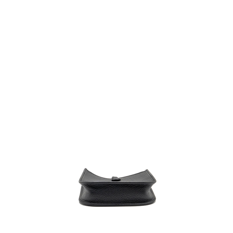 Hermes Mini Evelyne Clemence black GHW stamp K