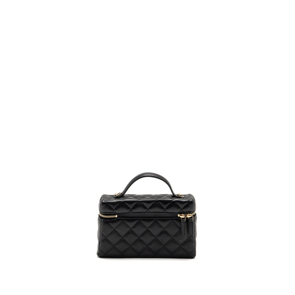 Chanel 25P CC top handle Vanity bag caviar black LGHW (microchip)