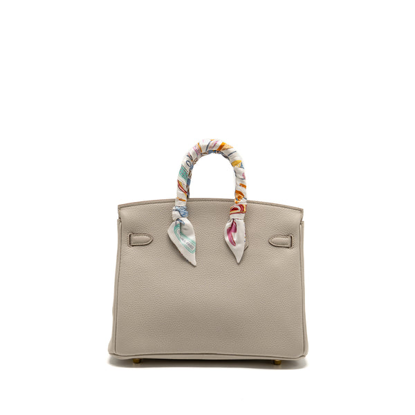 Hermes Birkin 25 Togo 8L Beton GHW Stamp B