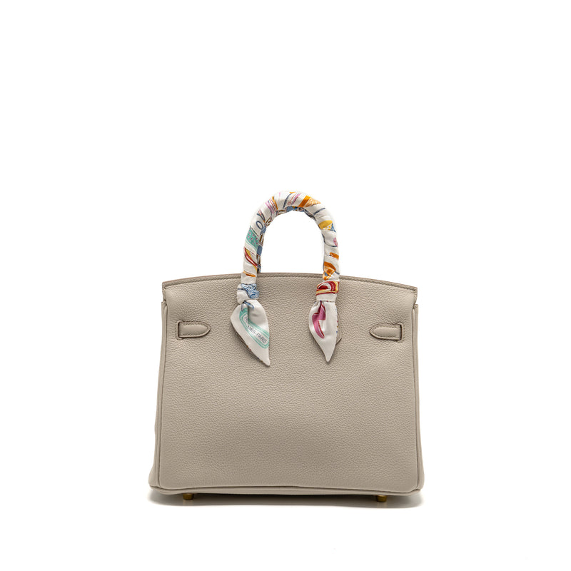 Hermes Birkin 25 Togo 8L Beton GHW Stamp B
