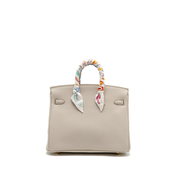 Hermes Birkin 25 Togo 8L Beton GHW Stamp B