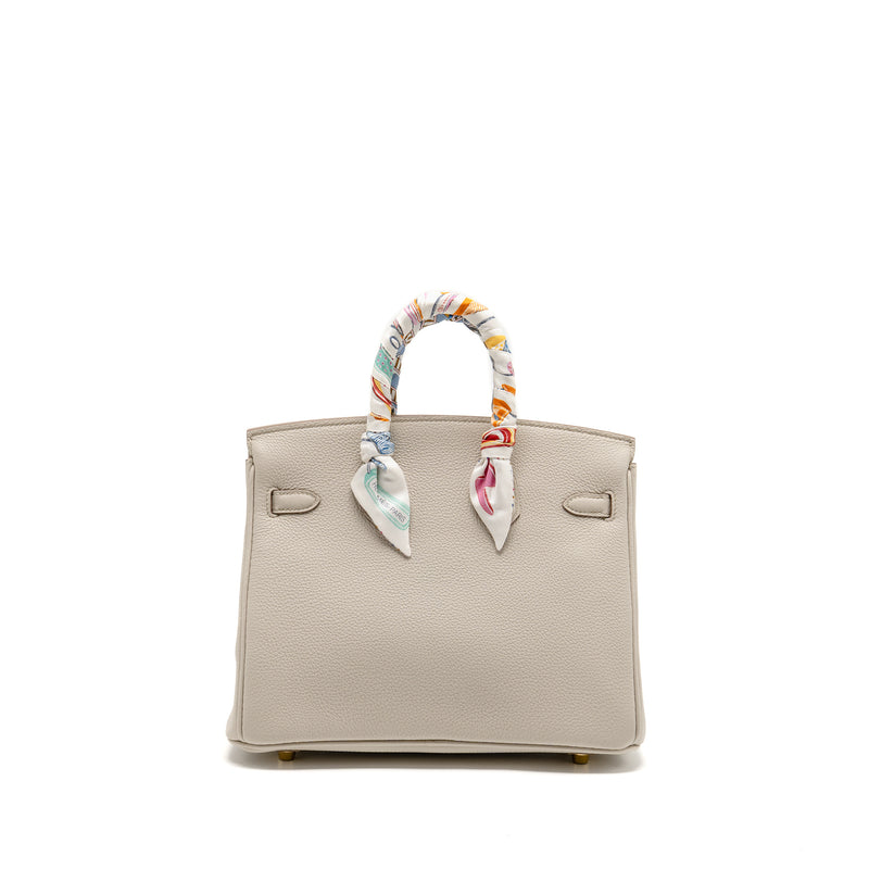Hermes Birkin 25 Togo 8L Beton GHW Stamp B