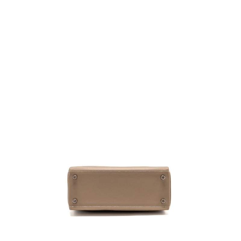 Hermes Kelly 25 swift Etoupe SHW Stamp D