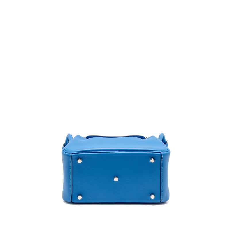 Hermes Lindy 26 Evercolor Blue Zanzibar SHW Stamp C