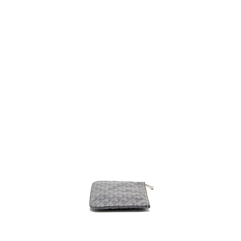 Goyard Senat Pouch PM Goyardine Canvas/Calfskin Grey SHW