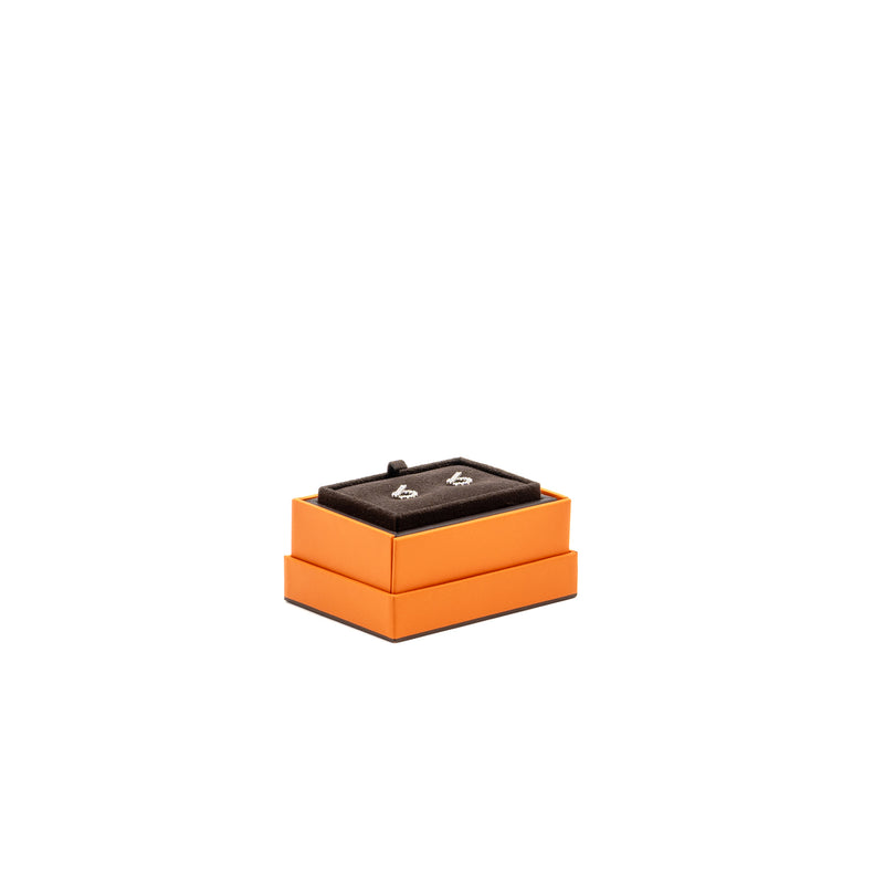 Hermes Finesse Earrings White Gold Diamonds