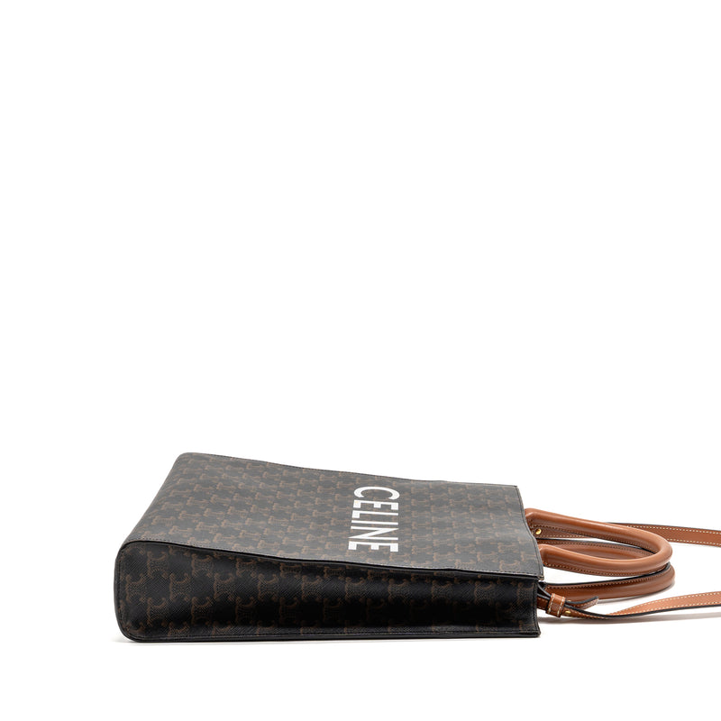 CELINE Vertical Cabas Triomphe Canvas GHW