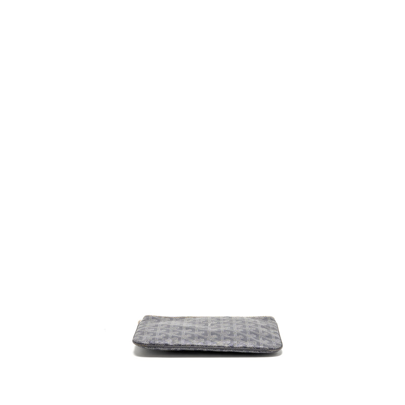 Goyard Senat Pouch PM Goyardine Canvas/Calfskin Grey SHW