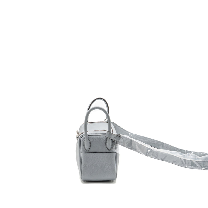 Hermes Mini Lindy II Clemence Gris Pantin SHW Stamp K
