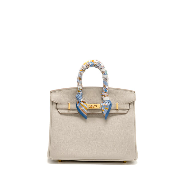 Hermes Birkin 25 Togo 8L Beton GHW Stamp B