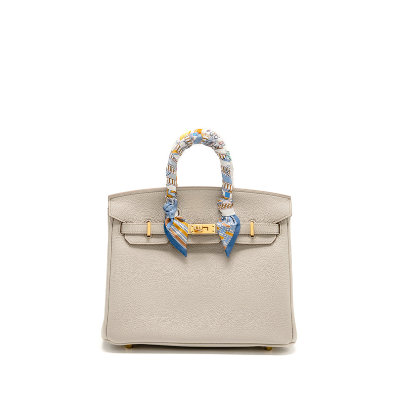 Hermes Birkin 25 Togo 8L Beton GHW Stamp B