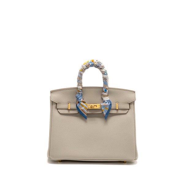 Hermes Birkin 25 Togo 8L Beton GHW Stamp B