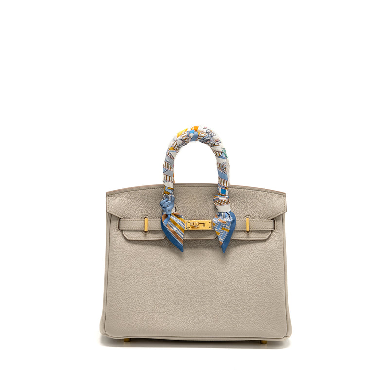 Hermes Birkin 25 Togo 8L Beton GHW Stamp B