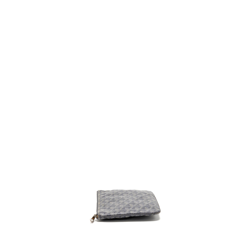Goyard Senat Pouch PM Goyardine Canvas/Calfskin Grey SHW